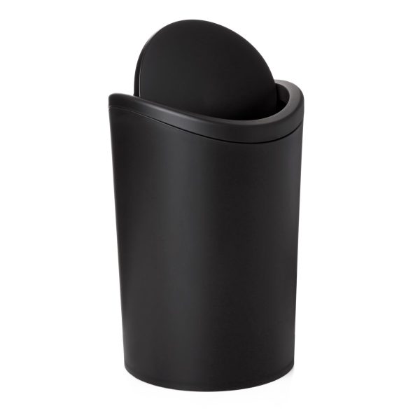 Bathroom wastebasket with tilting lid - Image 2