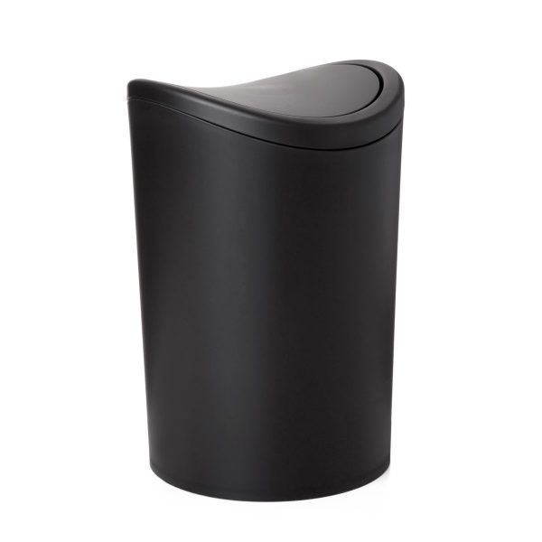 Bathroom wastebasket with tilting lid - Image 3