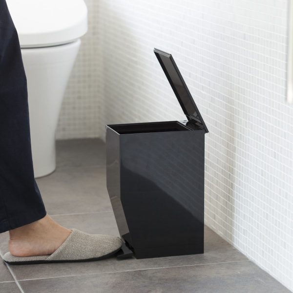Papelera baño rectangular con pedal - Imagen 3