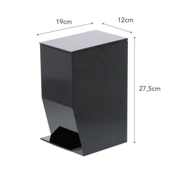 Papelera baño rectangular con pedal - Imagen 7