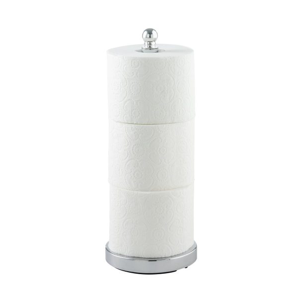 Portarrollos de pie para papel higiénico de acero inoxidable