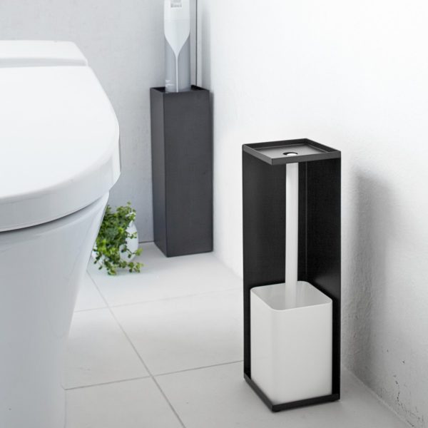 Toilet paper roll holder with concealed storage and display - Image 3