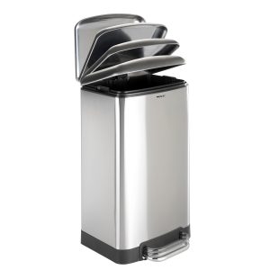 Stainless steel Easy Close 30 l pedal bin