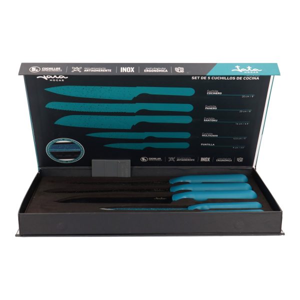 Set de cuchillos de 5 piezas con estuche magnético - Imagen 3