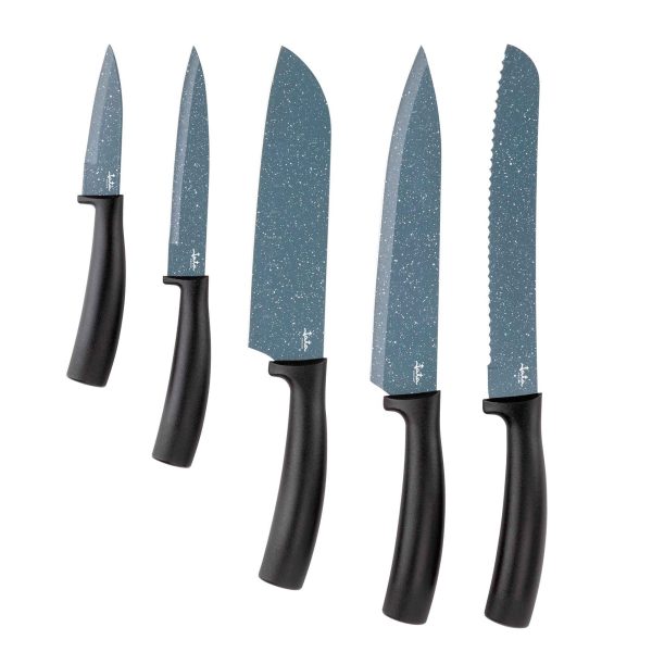 Set of high quality knives with block - Image 2