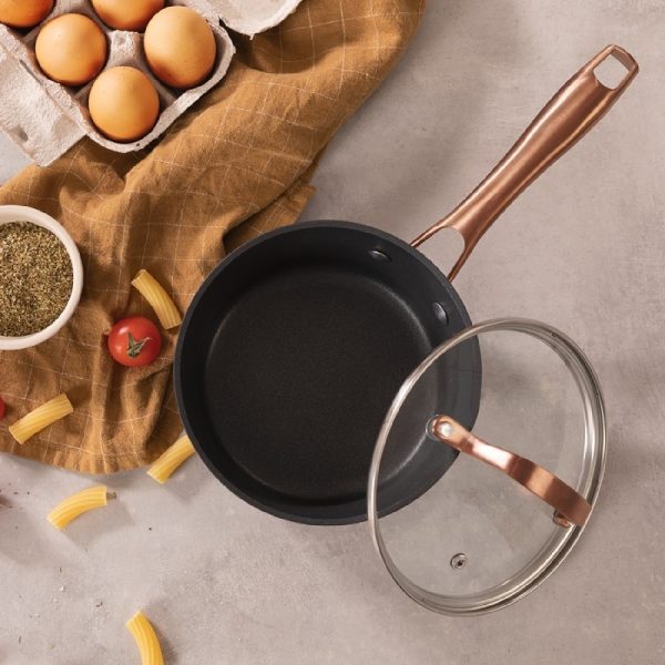 Forged aluminum saucepan with glass lid (1.3 l) - Image 4