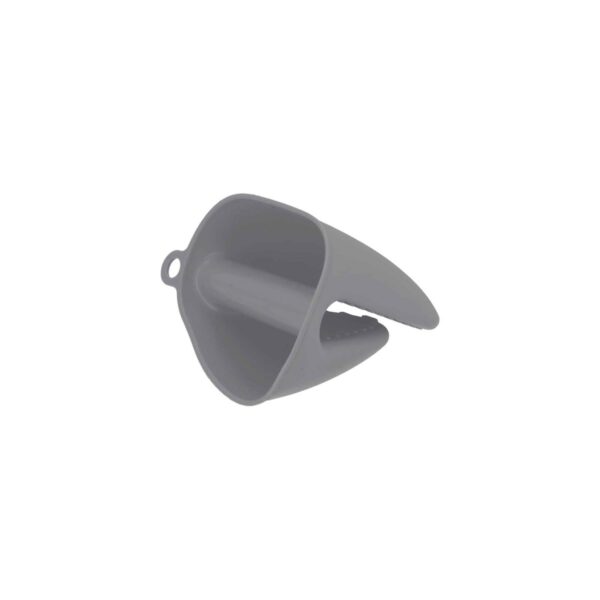 Set de guante y pinza protectores de calor de silicona platino - Imagen 2