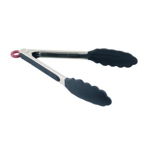 Pinzas de cocina de acero inoxidable y silicona