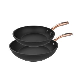 Set of forged aluminum frying pans (20 and 24 cm)