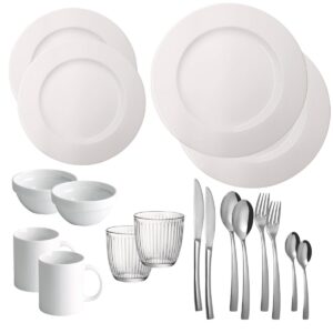 Set de vajilla y cubertería (2 unidades de cada)