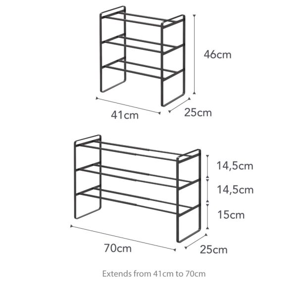 Zapatero extensible 3 niveles de acero - Imagen 4