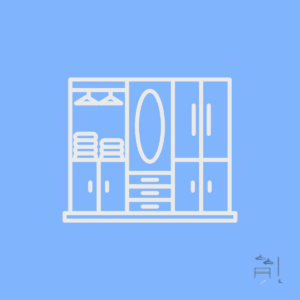 Order+ kit with practical solutions for organizing closets and doors